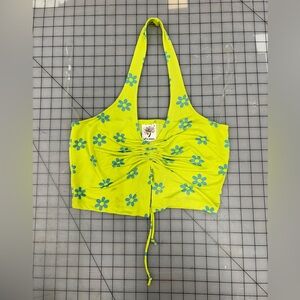 Floral Halter Crop Top